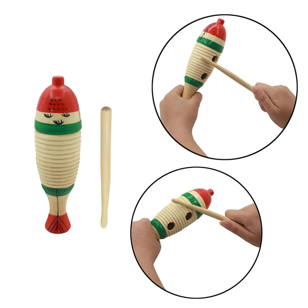 Musical Instrument For Toddlers - Houten vis Muzikaal Orff-percussie-instrument Educatief muziekspel