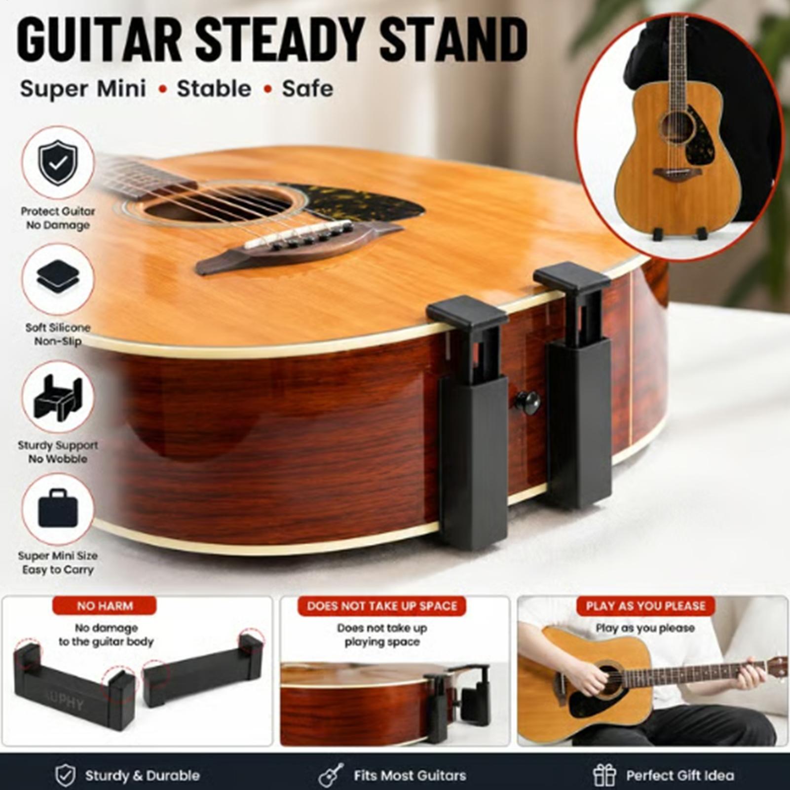 Musical Instrument Ukulele - Vloergitaarstandaard Draagbare ukelele-opslagdisplay Elektrische basstandaard voor