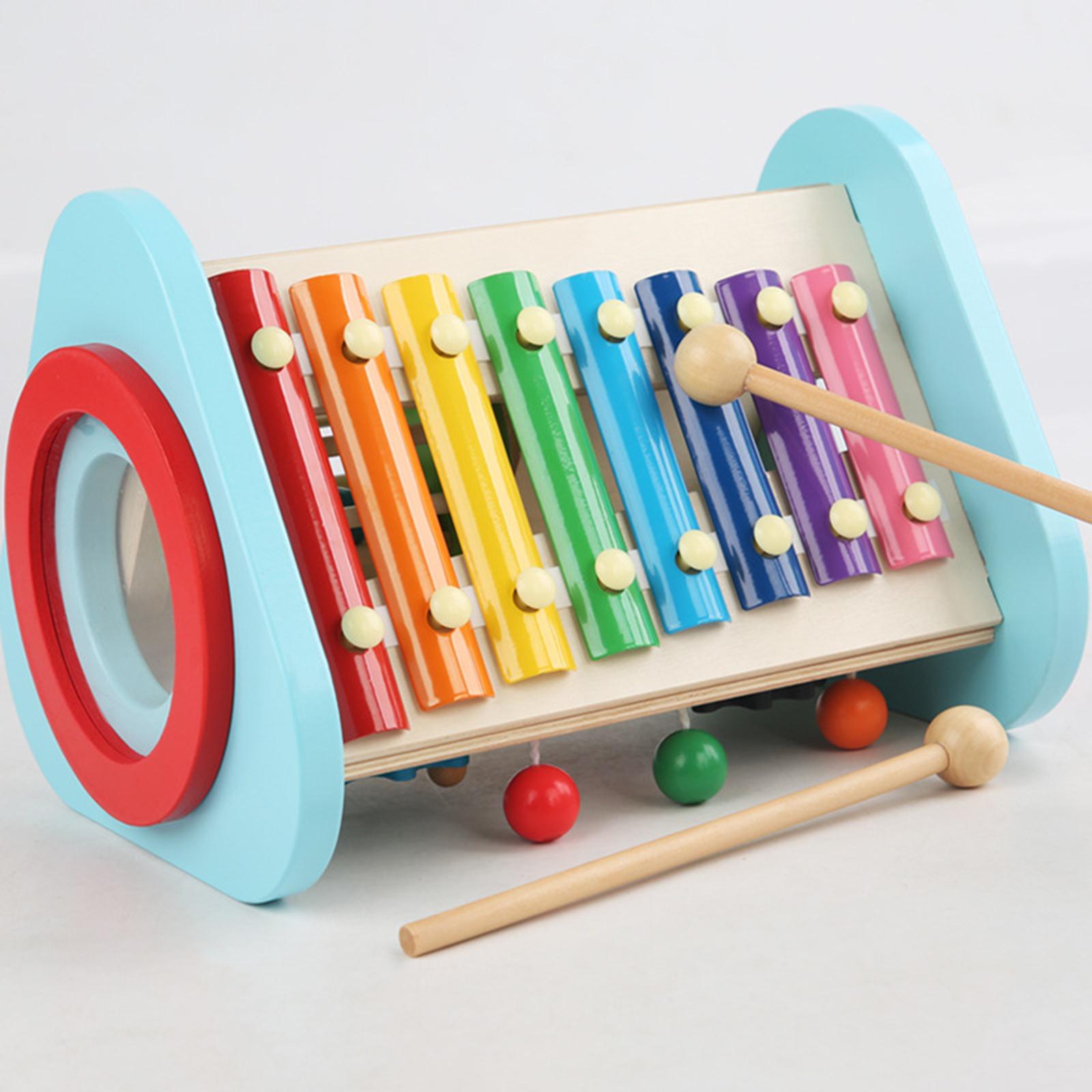 Musical Instrument For Toddlers - Houten muziekspeelgoed Houten leervaardigheidsspeelgoed Percussie-instrumenten Speelgoed