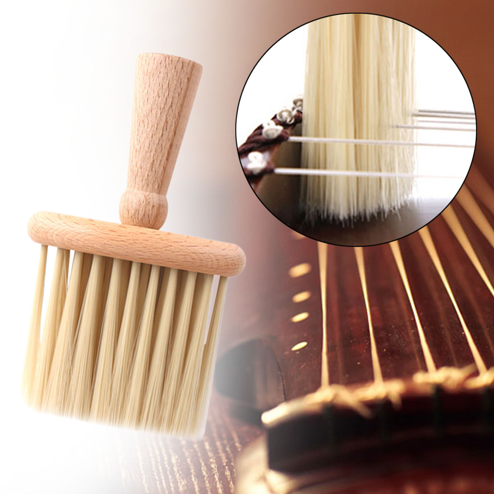 Musical Instrument Guzheng - Guzheng Reinigingsborstel Zachte haren Ukelele Vioolborstel