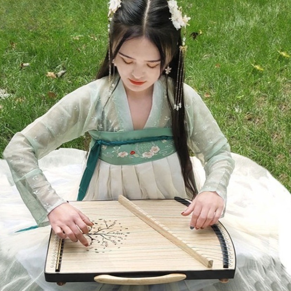 Musical Instrument Guzheng - Houten 21-snarige Mini Guzheng Professioneel trainingsapparaat