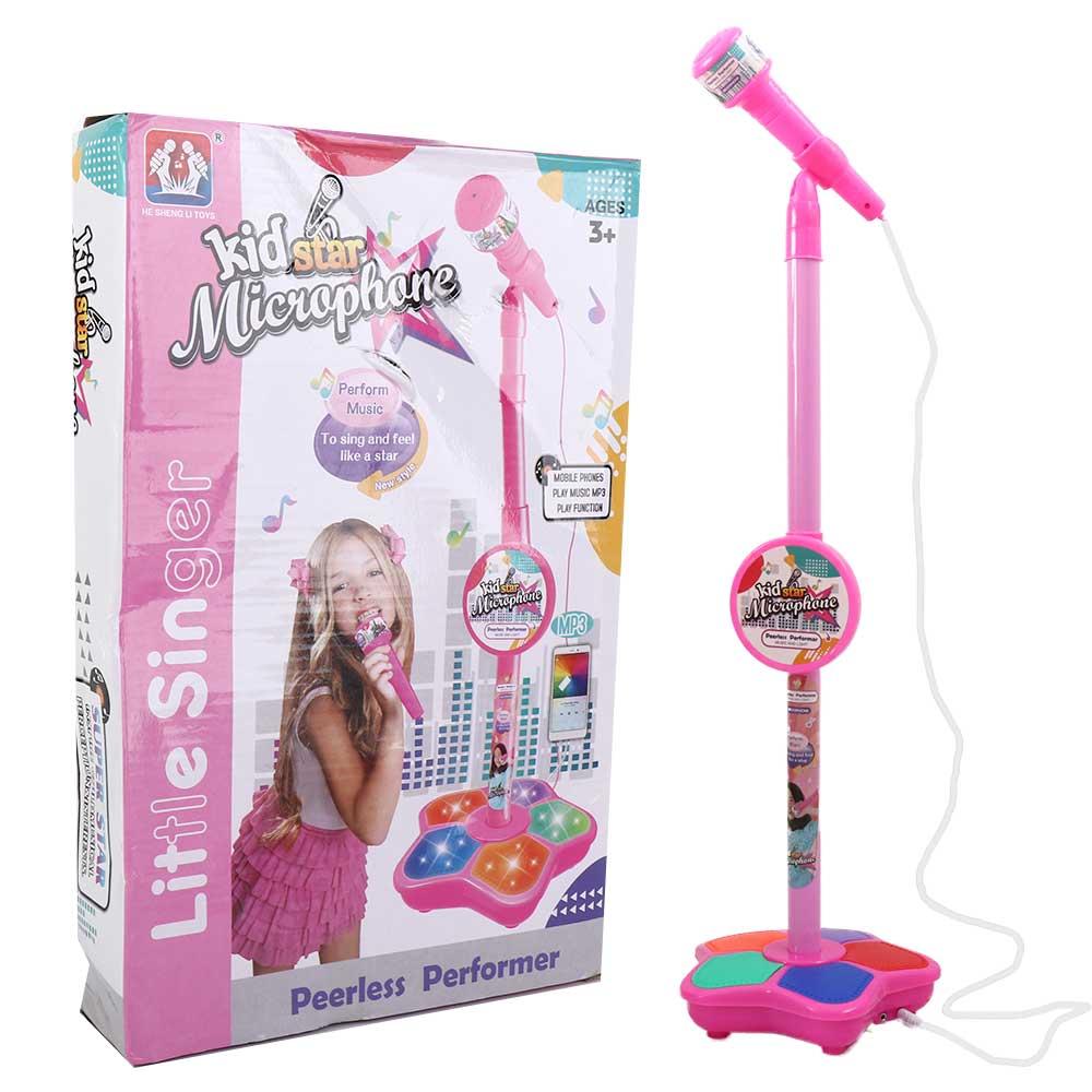 Song With Musical Instrument - Educatieve hersentraining met staande karaoke-microfoon, muziekinstrument,