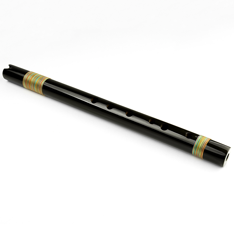 Musical Instrument Indian - G-sleutel bruine zwarte fluit Quena Indiaas