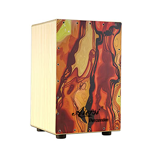Cajon Box Drum - Houten handcajon-drumkit in kleur, percussie-instrument voor