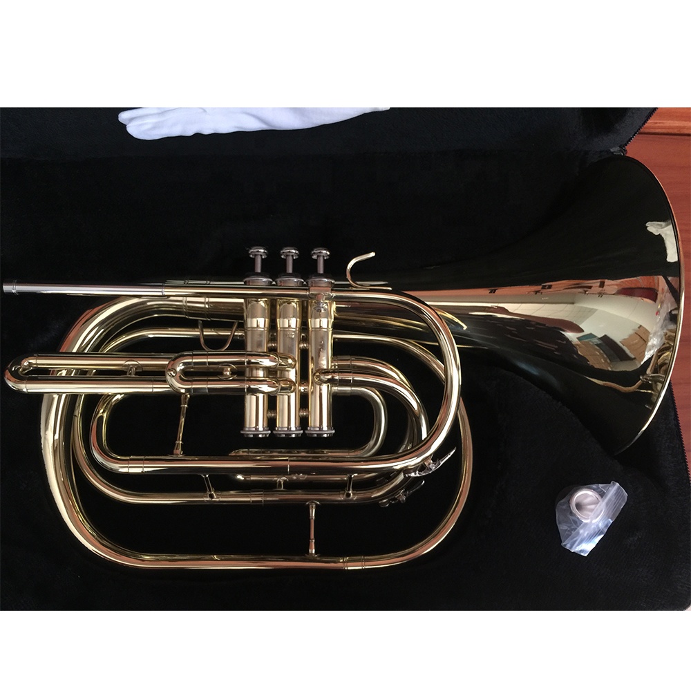 Bb goudgelakte marching-franse - Musical Instrument French recensie en prijs
