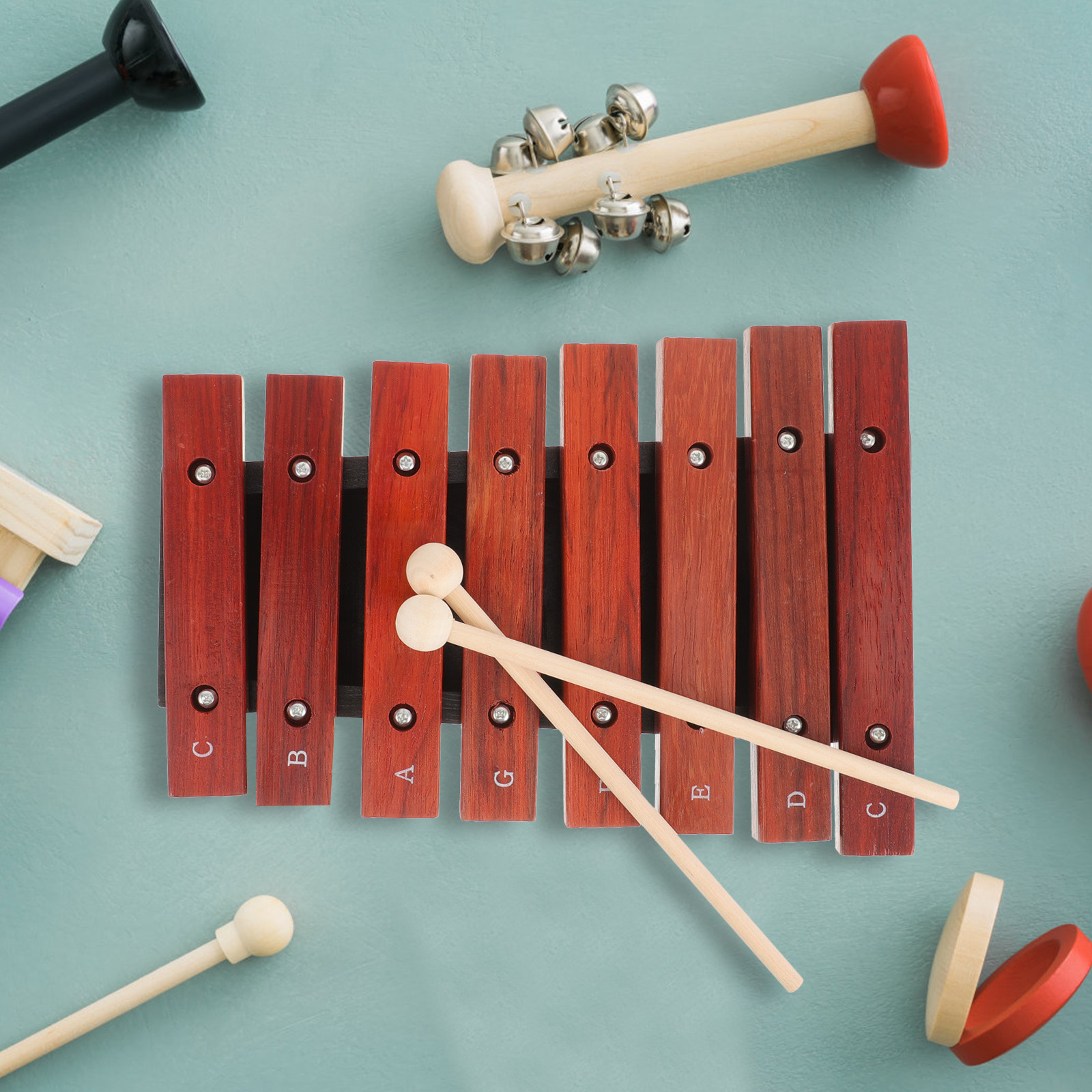 Houten xylofoon met 8 noten vo - Musical Instrument For Toddlers recensie en prijs