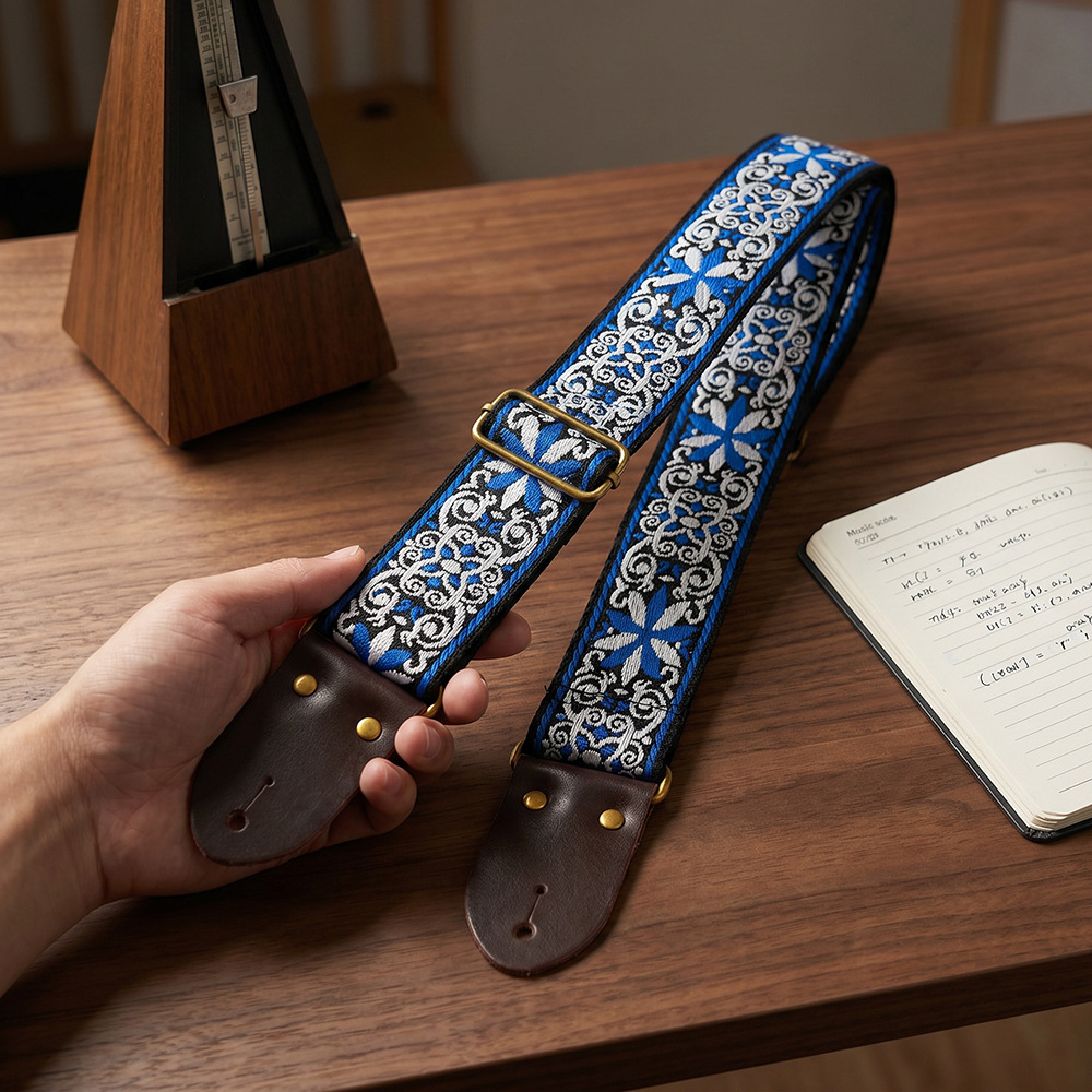 Geborduurde print gitaarband v - Musical Instruments Easy recensie en prijs
