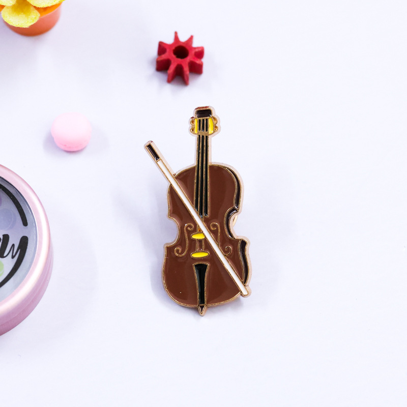 Cartoon Viool Emaille Pin Badg - Musical Instruments Cartoon recensie en prijs
