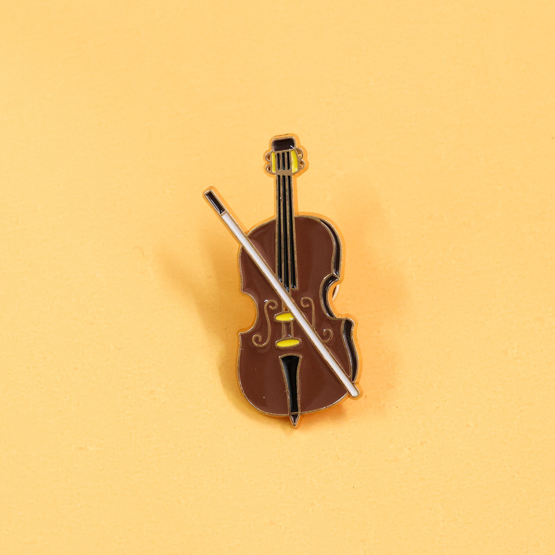 Cartoon Viool Emaille Pin Badg - Musical Instruments Cartoon recensie en prijs
