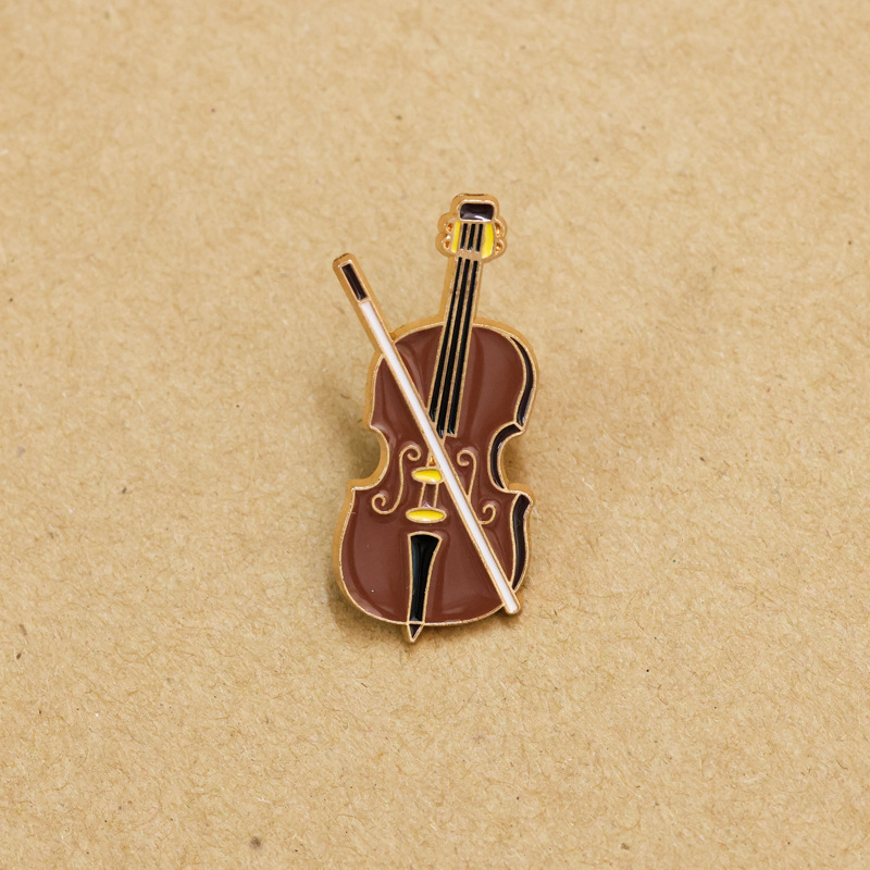 Cartoon Viool Emaille Pin Badg - Musical Instruments Cartoon recensie en prijs